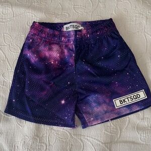 Kids BKTSQD Galaxy Print Shorts - Purple Size XS